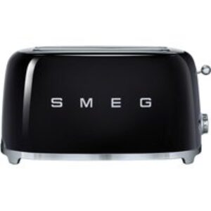 SMEG TSF02BLUK 4-Slice Toaster - Black