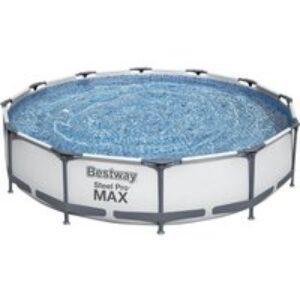 BESTWAY Steel Pro Max BW56416GB-21 Round Swimming Pool - Grey