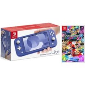 Nintendo Switch Lite Blue & Mario Kart 8 Deluxe Bundle