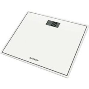 SALTER Compact Glass 9207 WH3R Bathroom Scales - White