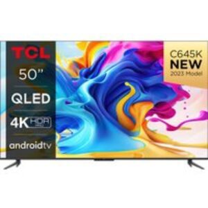 50" TCL 50C645K  Smart 4K Ultra HD HDR QLED TV with Google Assistant