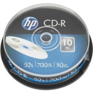 HP 52x Speed CD-R Blank CDs - Pack of 10