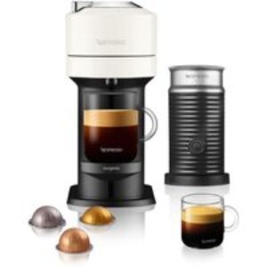 NESPRESSO by Magimix Vertuo Next 11710 Pod Coffee Machine with Milk Frother - White