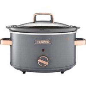TOWER Cavaletto T16042GRY Slow Cooker - Grey