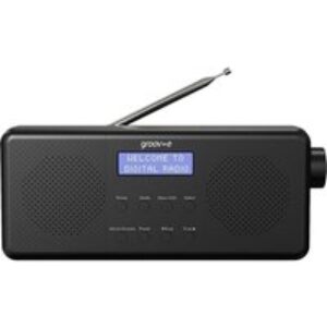 GROOV-E Vienna Portable DAB/FM Bluetooth Clock Radio - Black