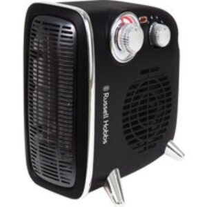 RUSSELL HOBBS Retro RHRETHFH1001B Hot & Cool Fan Heater - Black