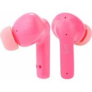 GOJI GKDTWSP24 Wireless Bluetooth Kids' Earbuds - Pink