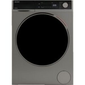 SHARP ES-NDB814CAA-EN 8 kg Washer Dryer - Dark Inox