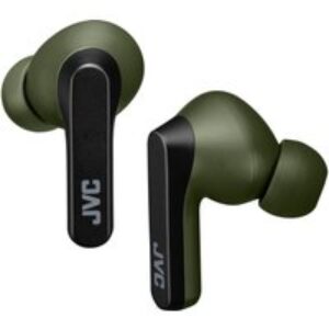 JVC HA-A9T Wireless Bluetooth Earbuds - Olive Green & Black