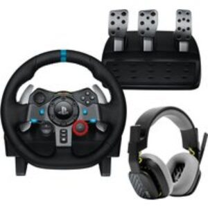 LOGITECH G29 Racing Wheel with Pedals & ASTRO A10 Gaming Headset Bundle