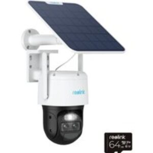 REOLINK TrackMix Auto PTZ AI 2-lens Quad HD 1440p WiFi & 4G Security Camera with Solar Panel - White