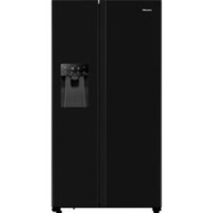 HISENSE PureFlat RS694N4TBE American-Style Fridge Freezer - Black