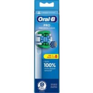 ORAL B Pro Precision Clean Replacement Toothbrush Head - Pack of 8