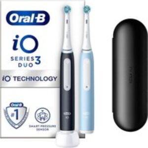 ORAL B iO 3 Electric Toothbrush - Blue & Black Duo