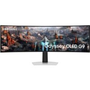 SAMSUNG Odyssey G9 LS49CG934SUXXU Wide Quad HD 49" Curved OLED Gaming Monitor - White