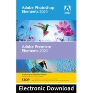 ADOBE Photoshop Elements 2024 & Premiere Elements 2024 - Student & Teacher Edition for Windows  1 user (download)