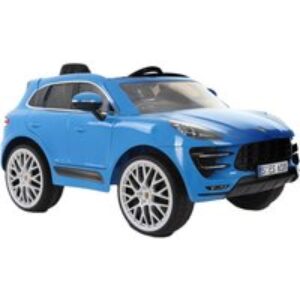ROLLPLAY Porsche Macan 12 Volt Kids' Electric Ride-On Toy - Blue