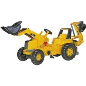 ROLLY TOYS rollyJunior CAT Loader & Excavator Kids' Ride-On Toy - Yellow