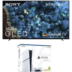55" Sony BRAVIA XR-55A80LU  Smart 4K Ultra HD HDR OLED TV with Google TV & Assistant & PlayStation 5 Model Group (Slim) Bundle