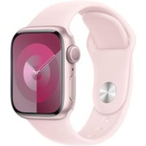 APPLE Watch Series 9 - 41 mm Pink Aluminium Case with Light Pink Sport Band
