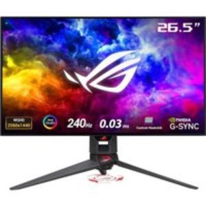 ASUS ROG Swift PG27AQDM Quad HD 26.5" OLED Gaming Monitor - Black