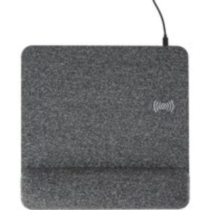 ALLSOP PowerTrack Plush Wireless Charging Mouse Mat - Grey