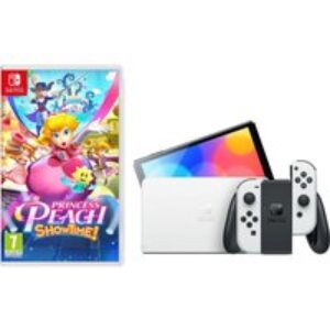 Nintendo Switch OLED White & Princess Peach: Showtime Bundle