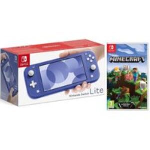 Nintendo Switch Lite Blue & Minecraft Bundle