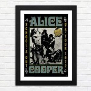 Alice Cooper School’s Out Tour Framed Print