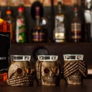 Drink No Evil Shot Glasses by Bar Bespoke