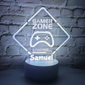 Personalised Gamer Zone LED Light