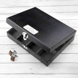 Personalised Dad's 12 Compartment Cufflink Box