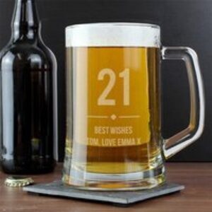 Personalised Big Age Pint Glass