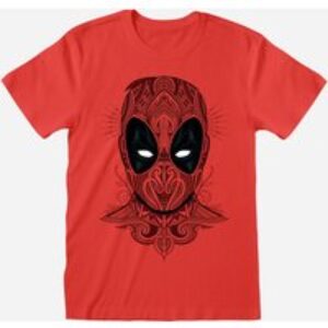Marvel Deadpool Tattoo Style T-Shirt Small