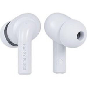 HAPPY PLUGS Joy Pro Wireless Bluetooth Noise-Cancelling Earbuds - White