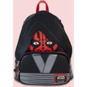 Star Wars Phantom Menace 25th Darth Maul Detachable Hood Cosplay Loungefly Mini Backpack