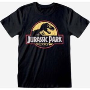 Jurassic Park Distressed Logo T-Shirt Medium