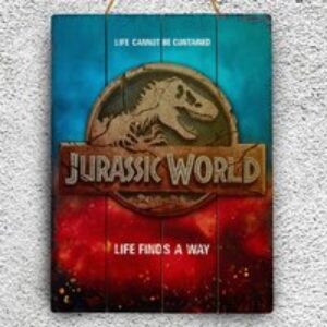 Jurassic World Life Finds a Way Collectable 3D Wood Art