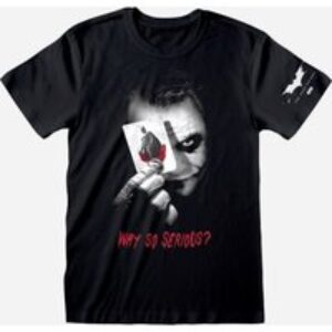 DC Batman The Dark Knight Joker Why So Serious T-Shirt XX-Large