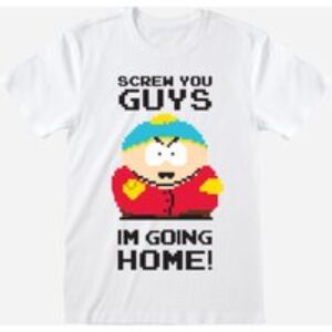 South Park 8-Bit Eric Cartman Screw You Guys Quote T-Shirt XX-Large