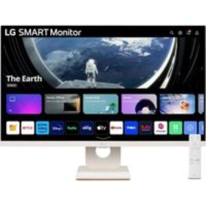27" LG 27SR50F-W.AEK  Smart Full HD HDR LED TV Monitor - White