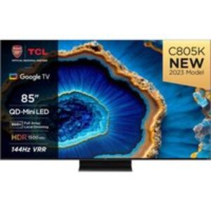 85" TCL 85C805K  Smart 4K Ultra HD HDR Mini LED QLED TV with Google Assistant & Alexa