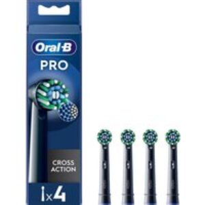 ORAL B CrossAction X-Filaments Replacement Toothbrush Head  Pack of 4