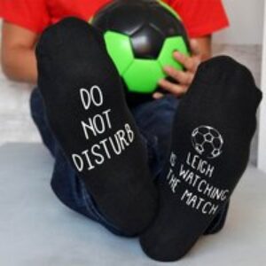Personalised ‘Do Not Disturb’ Football Socks