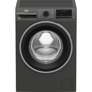BEKO Pro IronFast RecycledTub B3W5841IG Bluetooth 8 kg 1400 Spin Washing Machine - Graphite, Silver/Grey