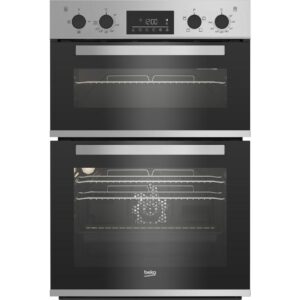 BEKO Pro RecycledNet BBXDF22300S Electric Double Oven - Silver, Silver/Grey