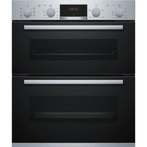 BOSCH Series 4 NBS533BS0B Electric Built-under Double Oven - Stainless Steel, Stainless Steel