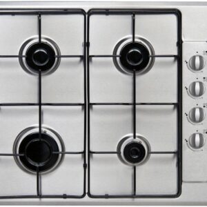 ESSENTIALS CGHOBX21 58 cm Gas Hob - Stainless Steel, Stainless Steel