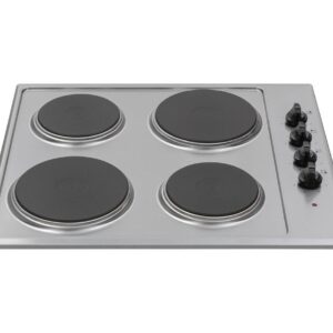 ESSENTIALS CSPHOBX21 58 cm Electric Solid Plate Hob - Inox, Silver/Grey