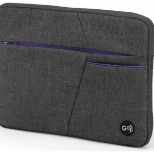 GOJI G13SPPG24 13" Laptop Sleeve - Grey & Purple, Silver/Grey,Purple